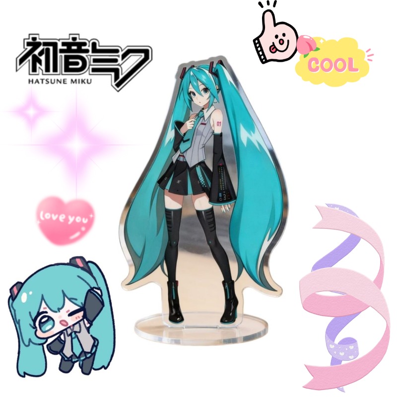 Anime Cosplay Series - Hatsune Miku 10 cm acrylstandaard Leuke