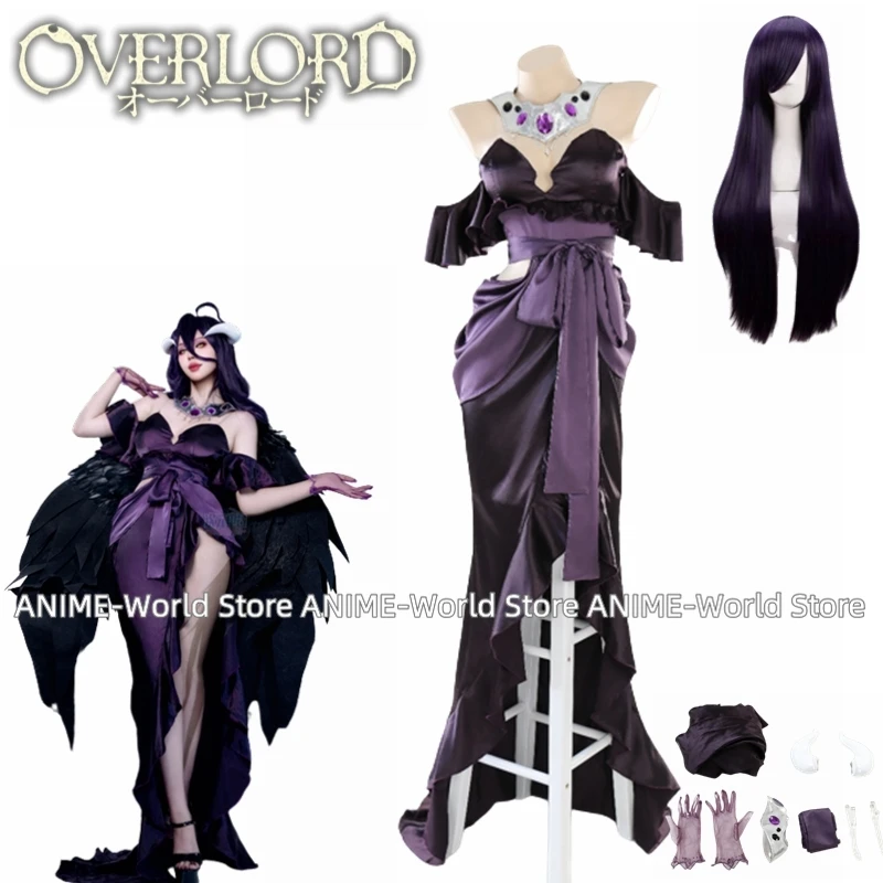 Anime Cosplay Albedo - Anime Overlord Seizoen 4 Albedo Cosplay