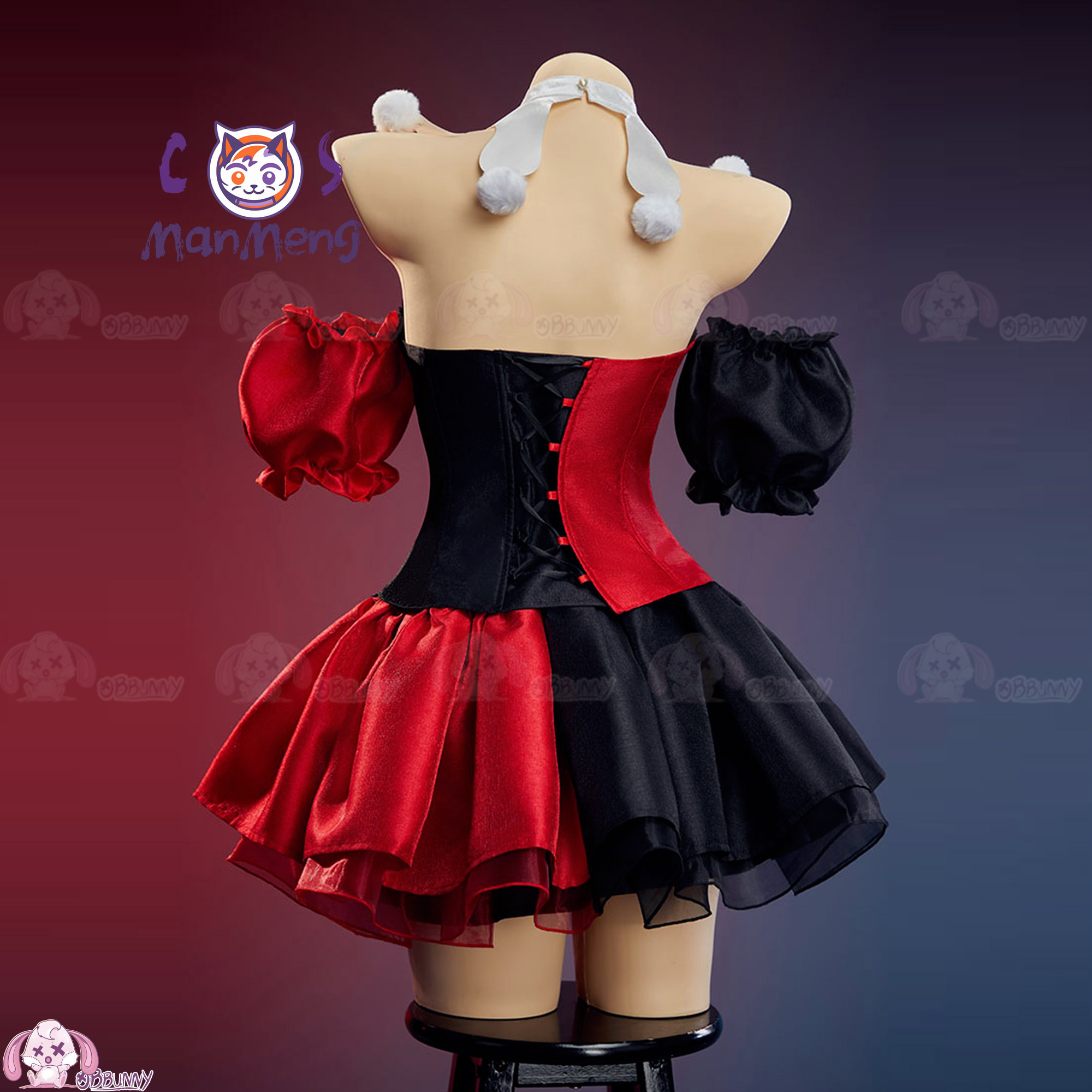 Anime Cosplay Lolita - Nieuwe Clown Gothic Lolita Taille Rok