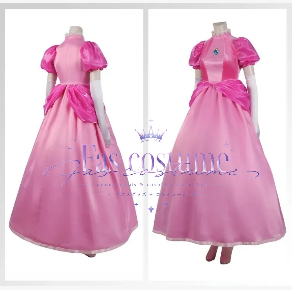 Anime Cosplay Lolita - Prinses Peach Cosplay Kostuum Super Bros
