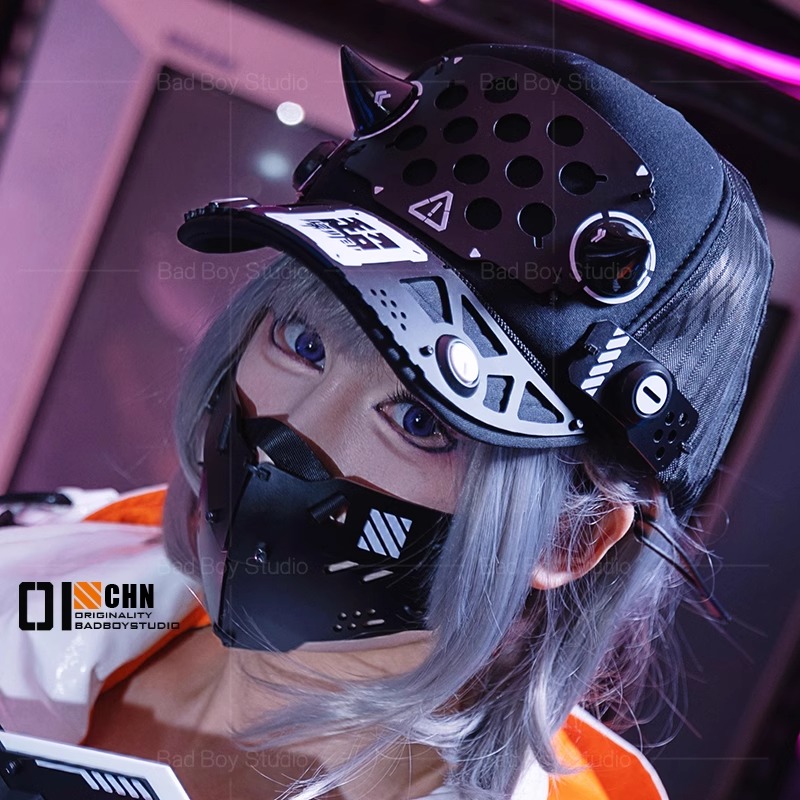 Anime Cosplay With Mask - 2025 Game Cyberpunk Cosplay Masker Accessoires