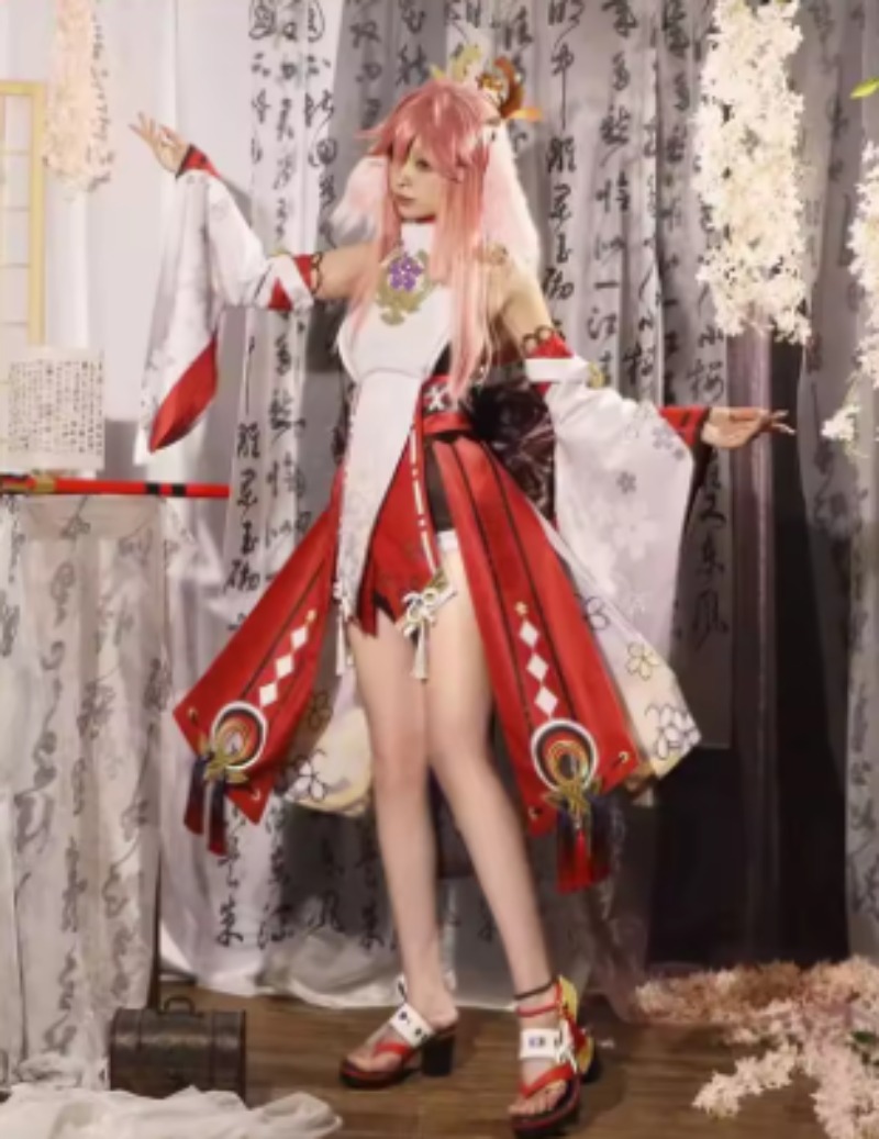 Genshin Impact Yae Miko Cospla - Anime Cosplay Kostüm recensie en prijs