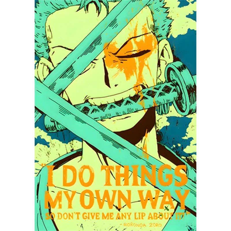 One Piece Retro Anime muurstic - One Piece Straw Hat recensie en prijs