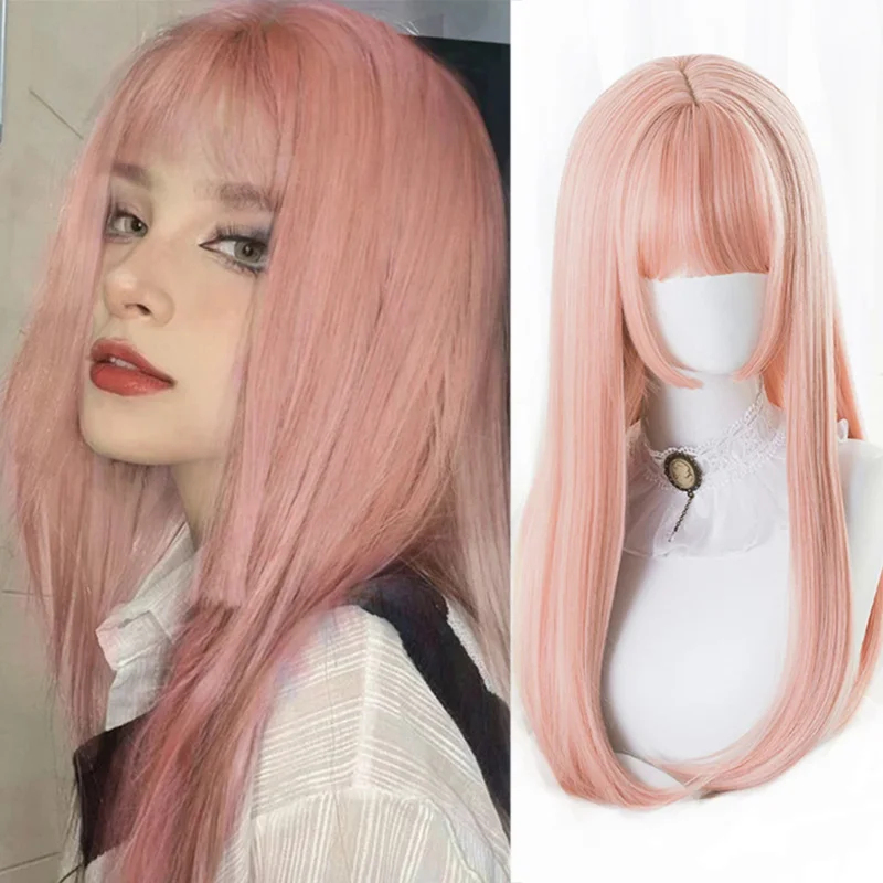 2026 Houyan synthetisch lang s - Cosplay Anime Pink Hair recensie en prijs