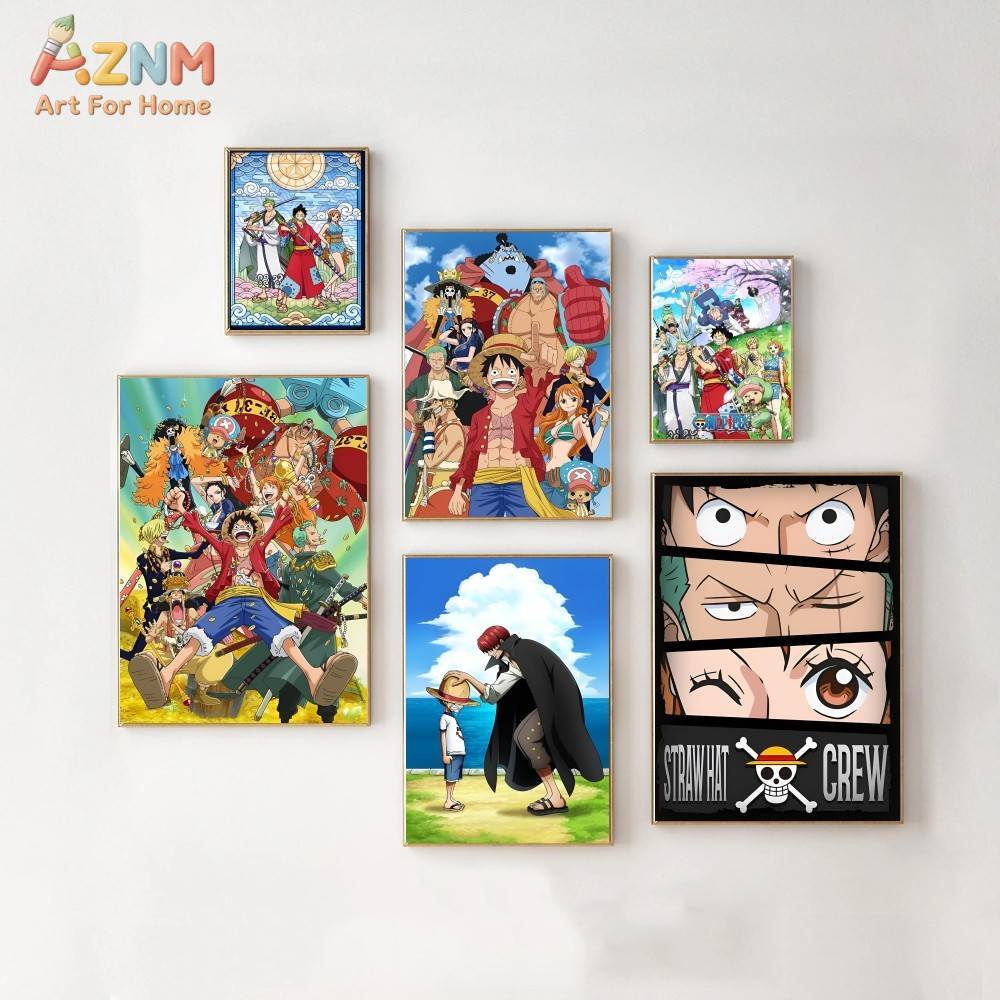 AZNM One Piece Unframed Canvas - One Piece Straw Hat recensie en prijs