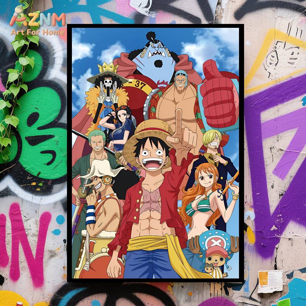 AZNM One Piece Unframed Canvas - One Piece Straw Hat recensie en prijs