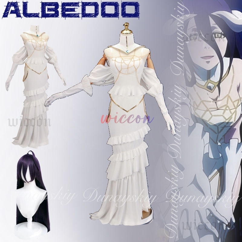 Overlord Albedo Cosplay witte  - Anime Cosplay Albedo recensie en prijs