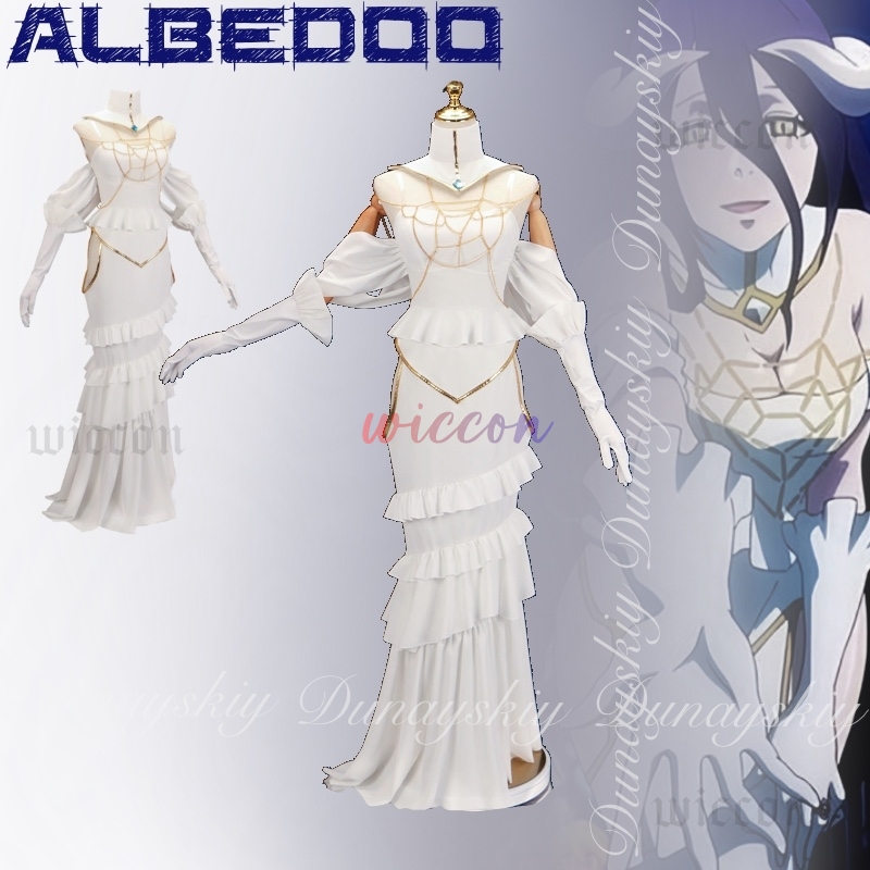 Overlord Albedo Cosplay witte  - Anime Cosplay Albedo recensie en prijs
