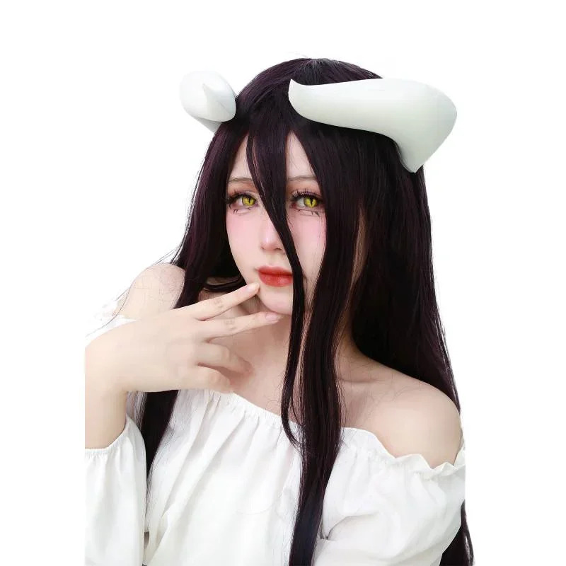 2026 Witte Hoorns Met Clips Vo - Anime Cosplay Albedo recensie en prijs